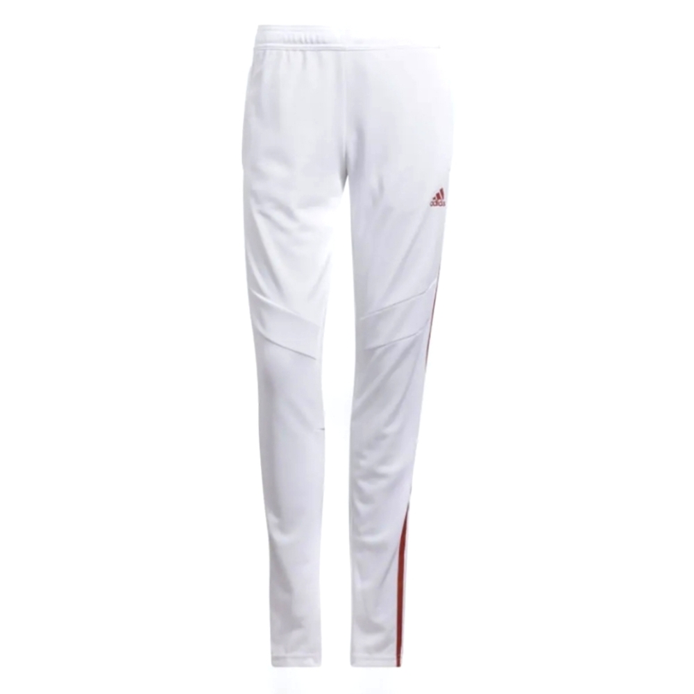 Adidas White Joggers with Red Accents